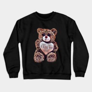 Teddy Bear Valentine's Day Apparel Crewneck Sweatshirt